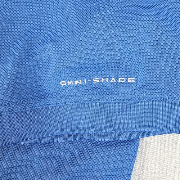 Columbia Polo Shirt Mens Large PFG Perfect Cast Blue Vented Omni-Shade XM6930 - Picture 5 of 15